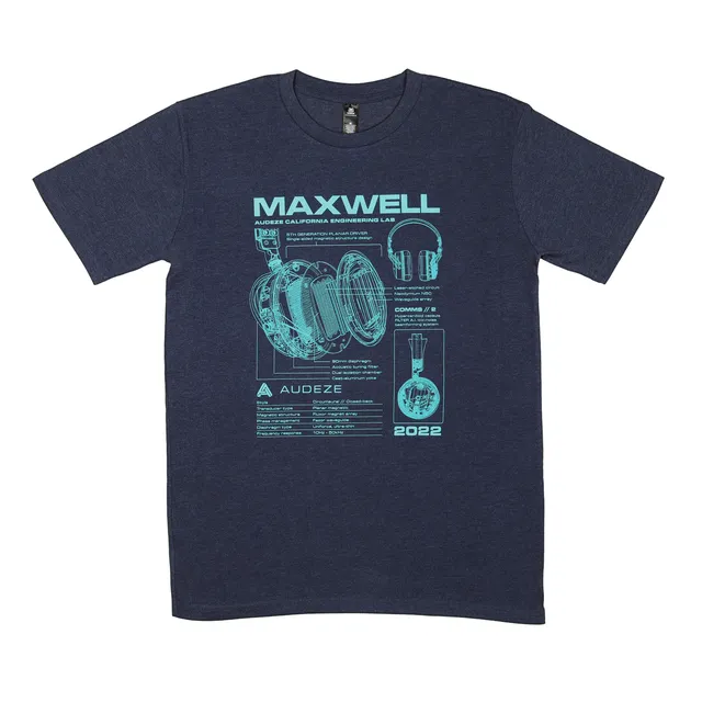 audeze-maxwell-t-shirt-navy image 1