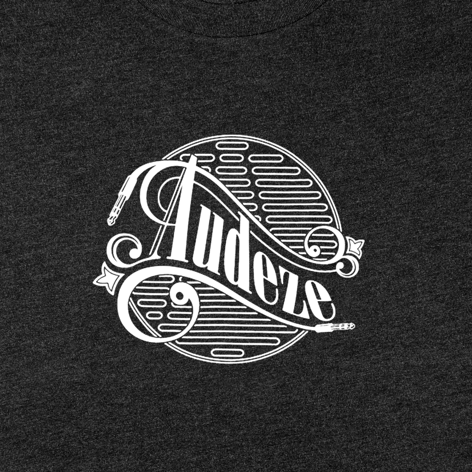 audeze-retro-cable-and-grille-t-shirt-gray-heather image 2
